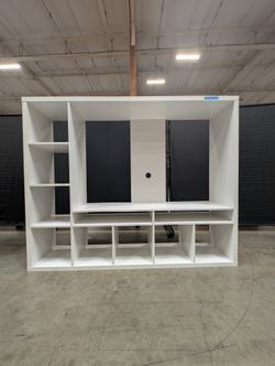 Versatile White Modular Cube Storage Unit