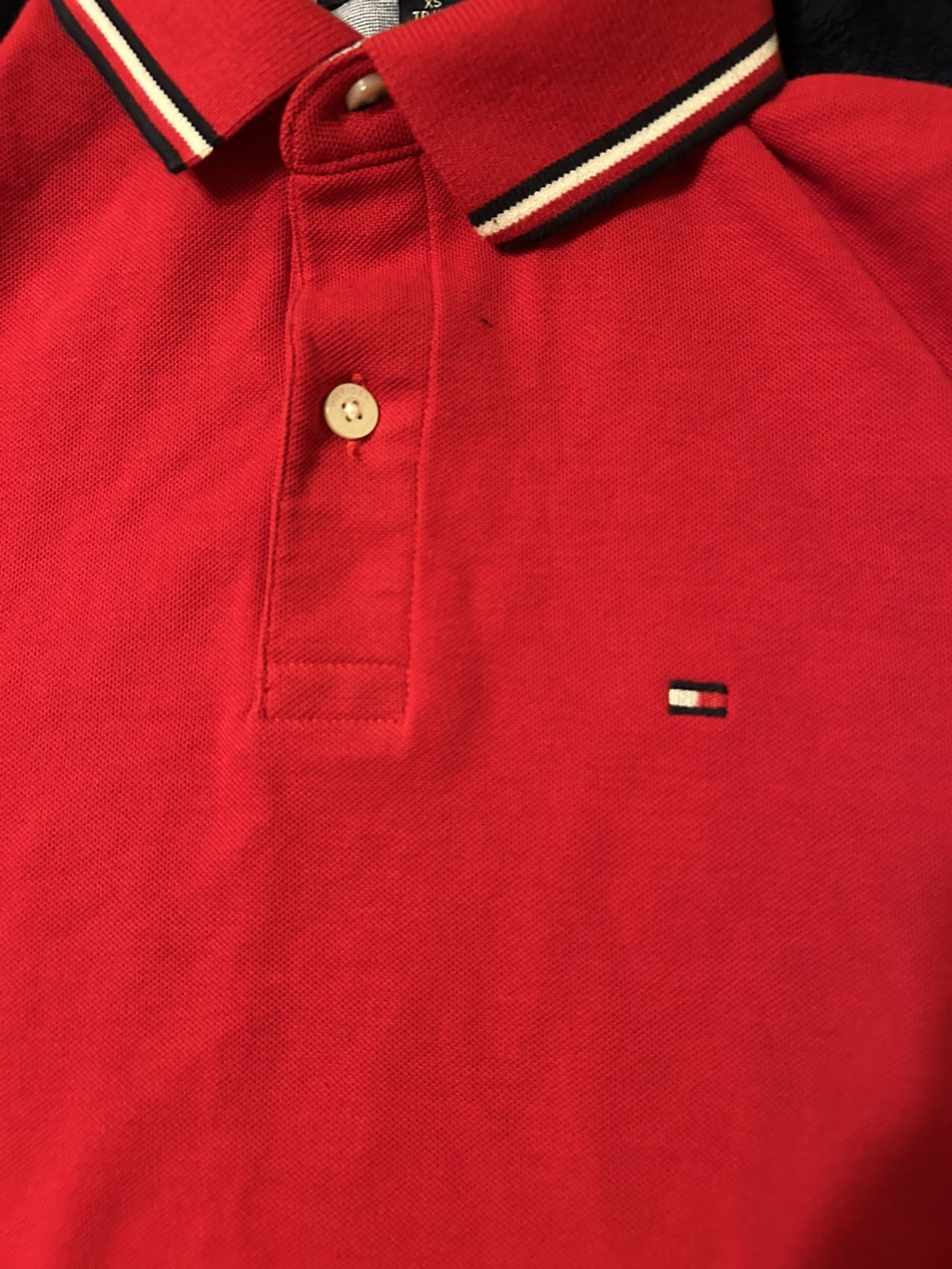 Men’s Tommy Hilfiger Red Polo Size Extra Small