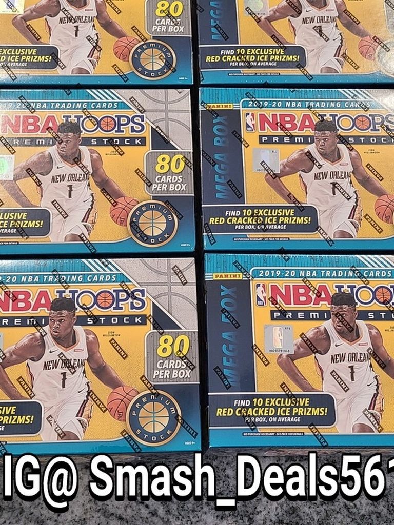 2019-20 NBA Hoops Basketball Premium Stock MEGA BOX