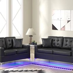 Miami Sofa & Loveseat Set (LED LIGHTS)