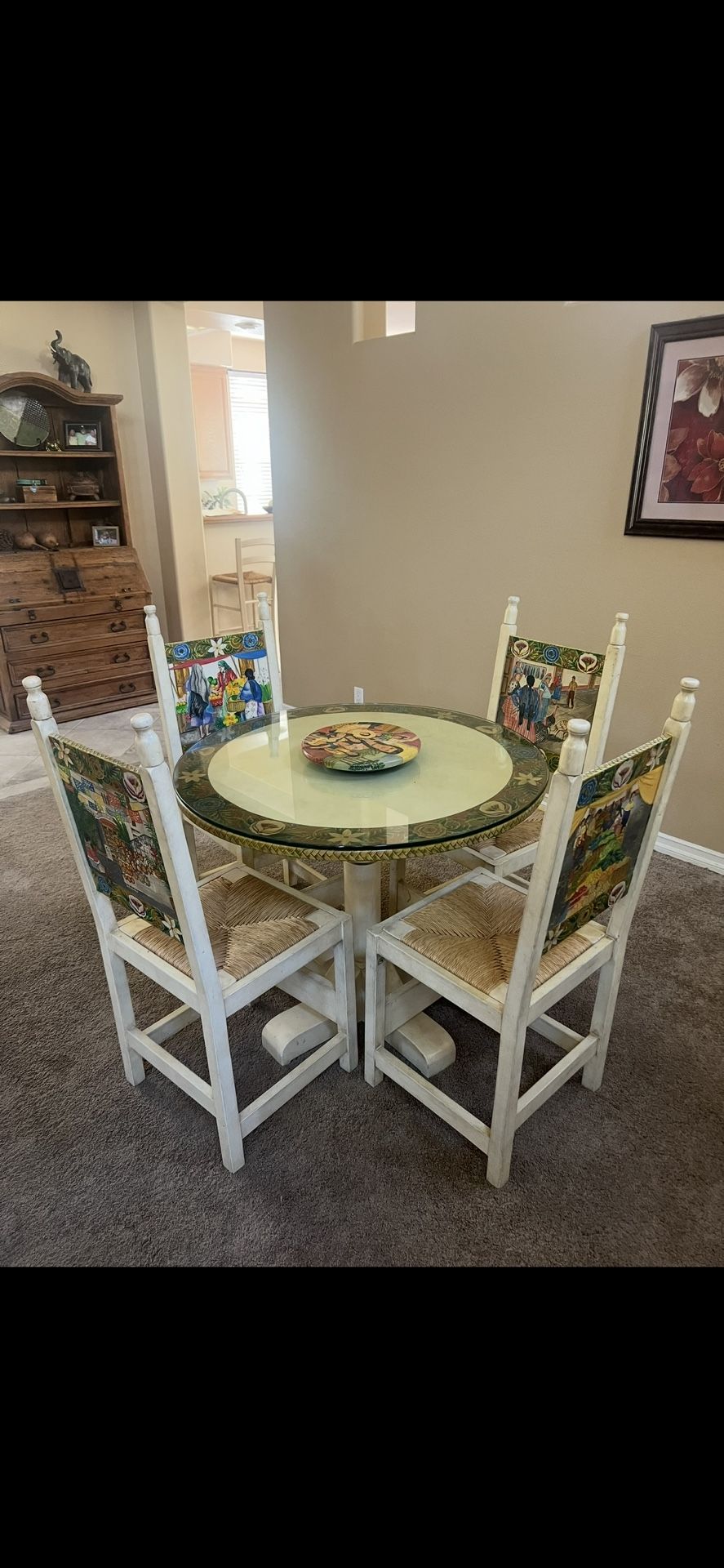 One-of-a-Kind Hand-Painted Southwest Table Set