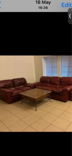 couch and coffee table