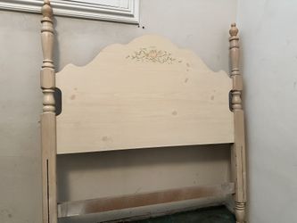 Twin Bed Solid Wood Head & Footboard. 