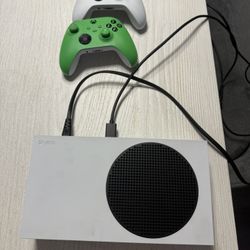 XBox And 2 remotes And cables 