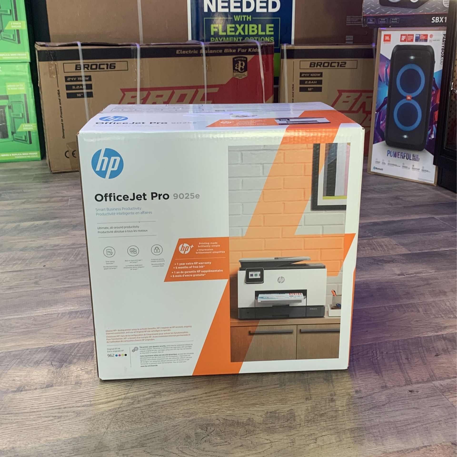 HP- OfficeJet Pro 9025e Wireless All-in-One Inkjet Printer -White