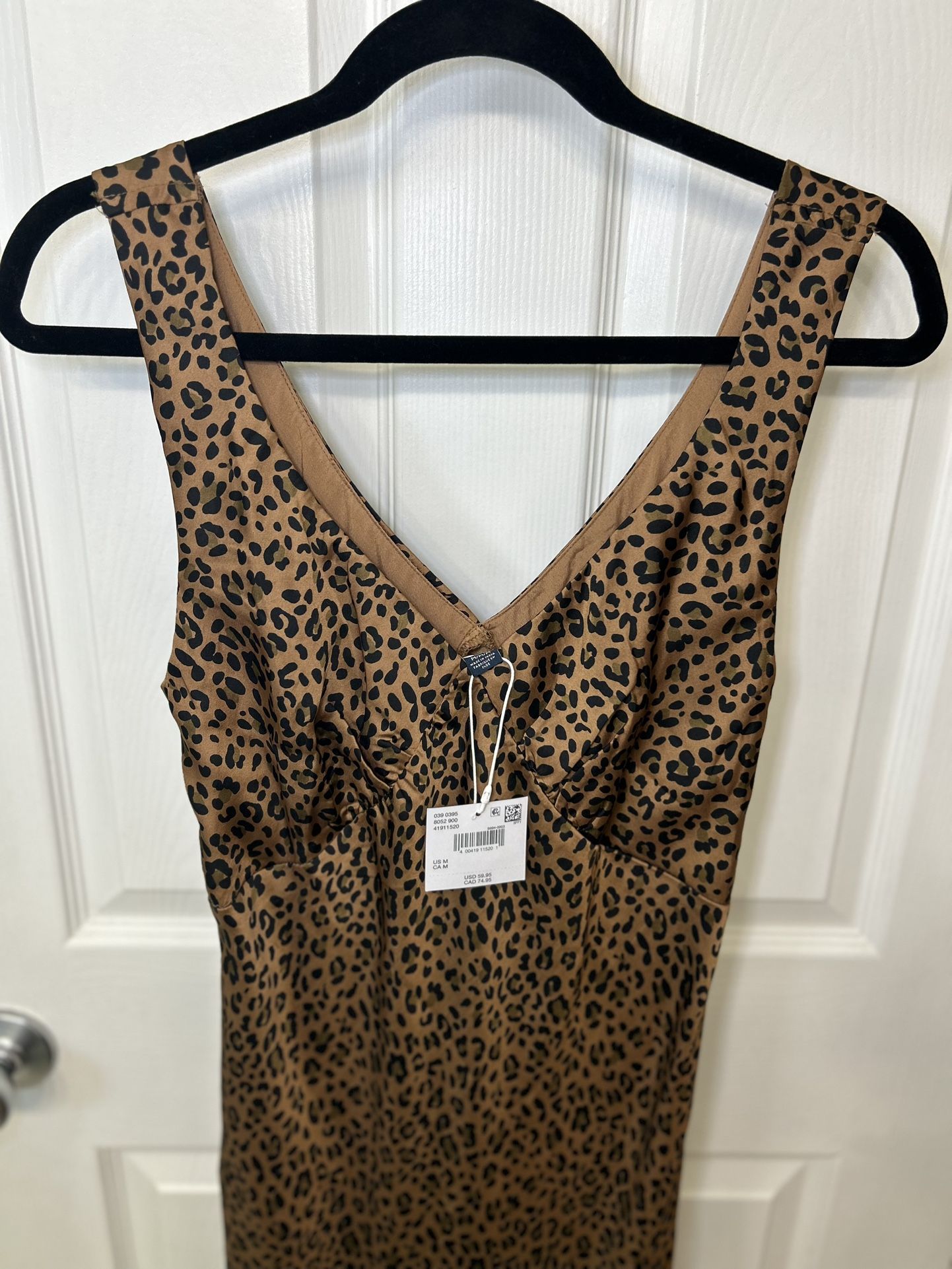 American Eagle Leopard Maxi Dress