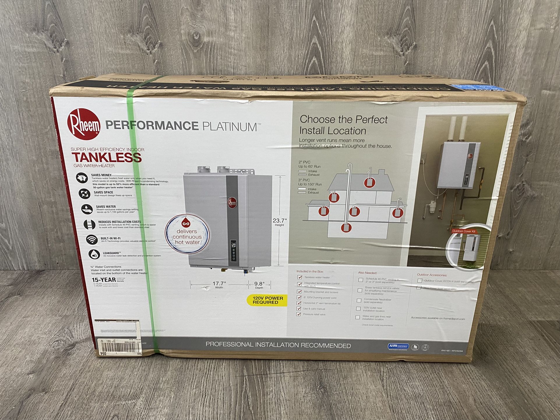 High Efficiency Rheem Gpm Tankless Water Heater Rheem Performance