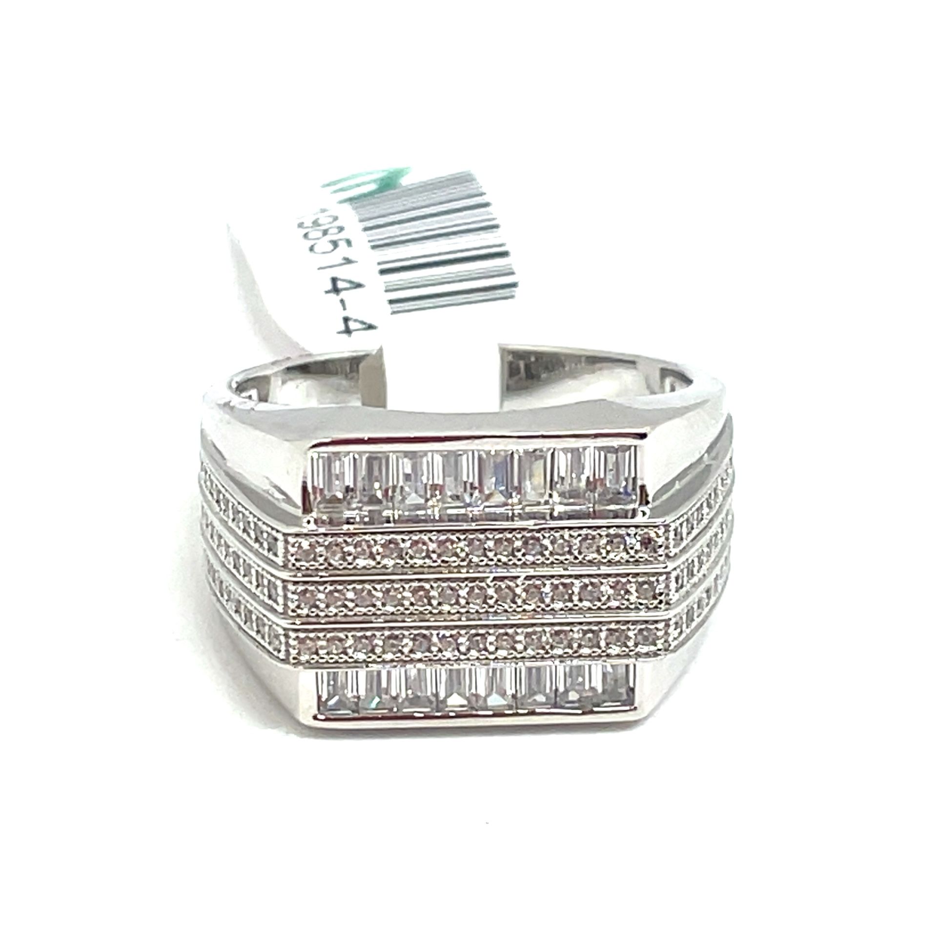 925 Sterling Silver CZ Ring 8.30g Size 10 198514/4