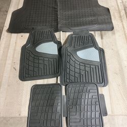 New Universal Rubber, All Weather Floor Mats For Car Truck And Suv Trimmable Floor Mats