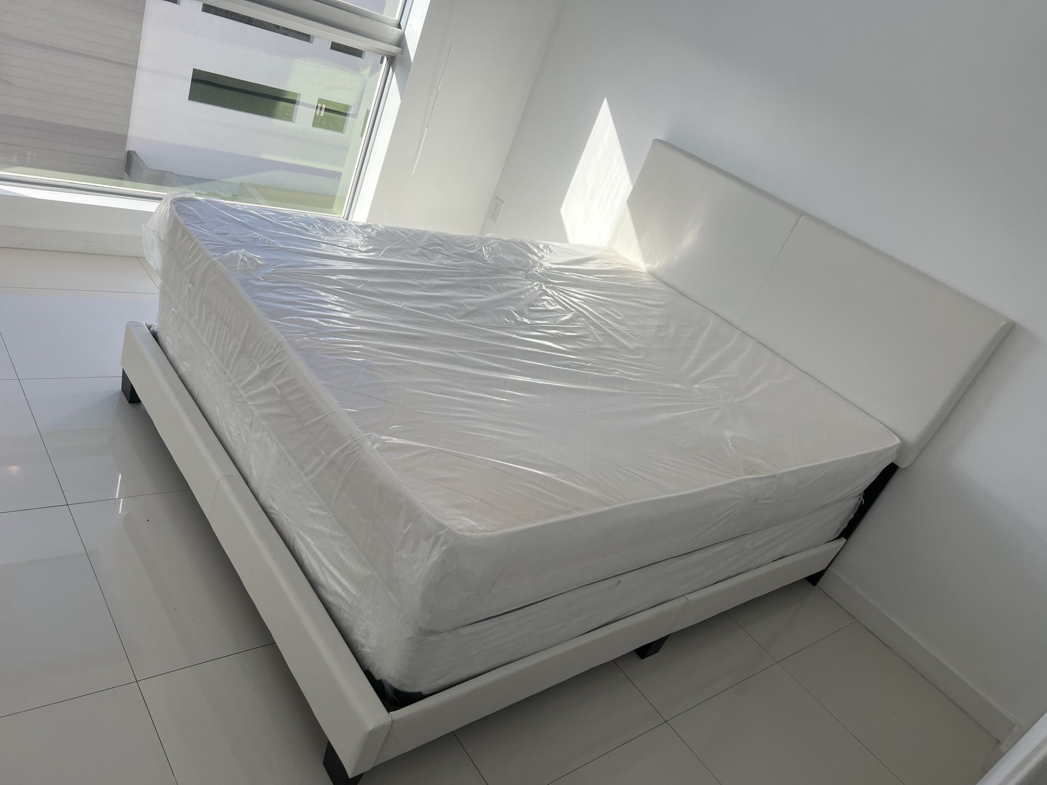 Queen Size Bed Frame With Mattress And  All New Furniture And Free Delivery 