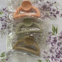 Half circle hair clips