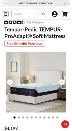 King Tempur-Pedic TEMPUR-ProAdapt Soft Mattress – $4,199 Retail