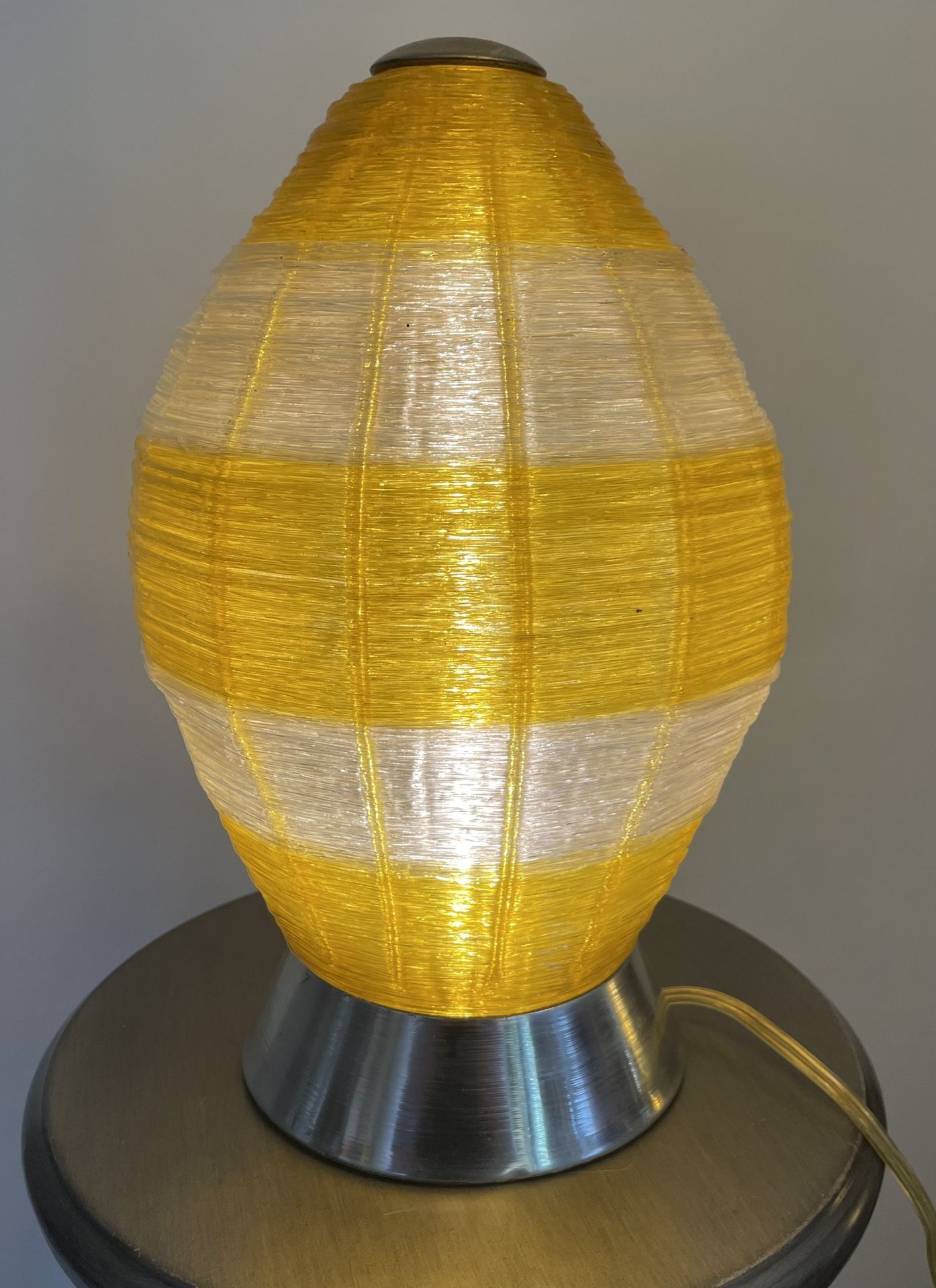 Spun Lucite Table Lamp