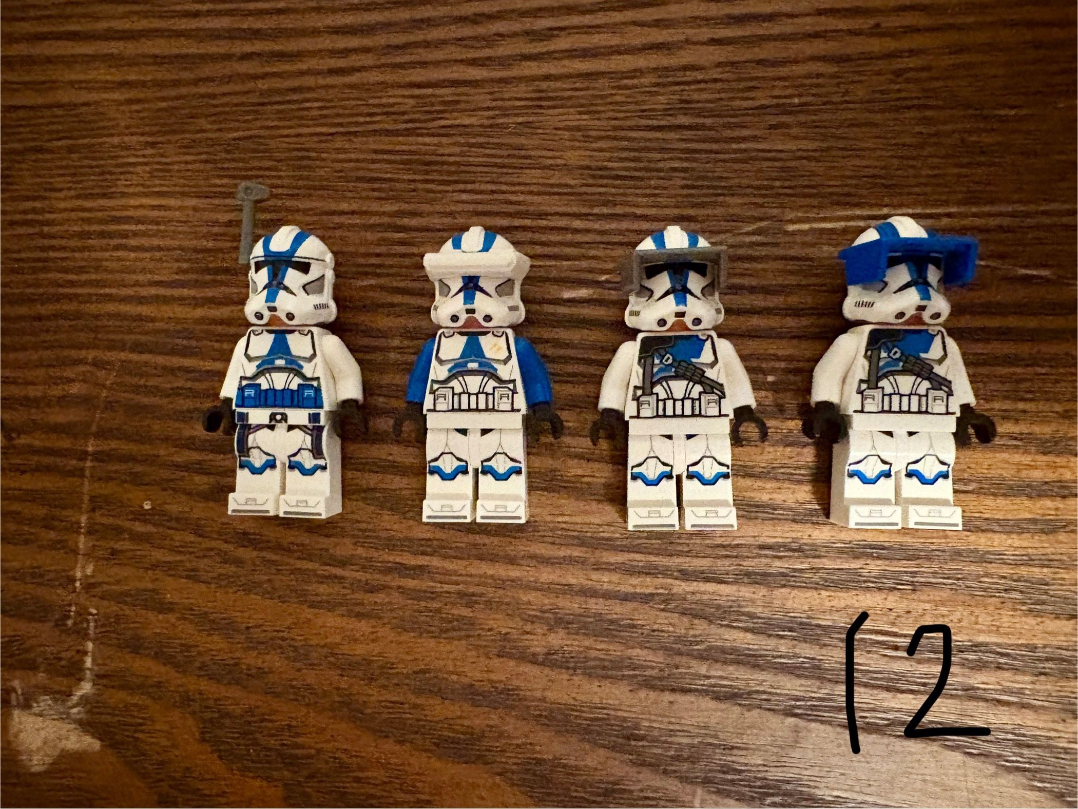 Set of Four 501st Lego Brand Clone Troopers