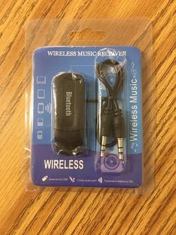 Auxiliary Bluetooth music audio receiver handsfree talk Bluetooth car kit