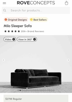 The sleek and flat profile of the Milo Sleeper Sofa marries sophisticated style with casual comfort. Milo’s subtle curves of the padded armrest add vi