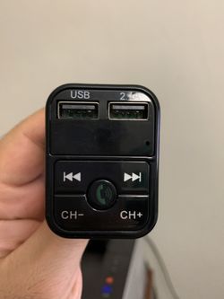 Wireless Bluetooth Car kit handsfree talk MP3 player fm transmitter dual car charger