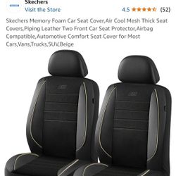 Sketchers Memory Foam Car Seat Covers. 4 Pc Set