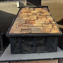 Outdoor Fireplace Dual Burning Wood/Propane