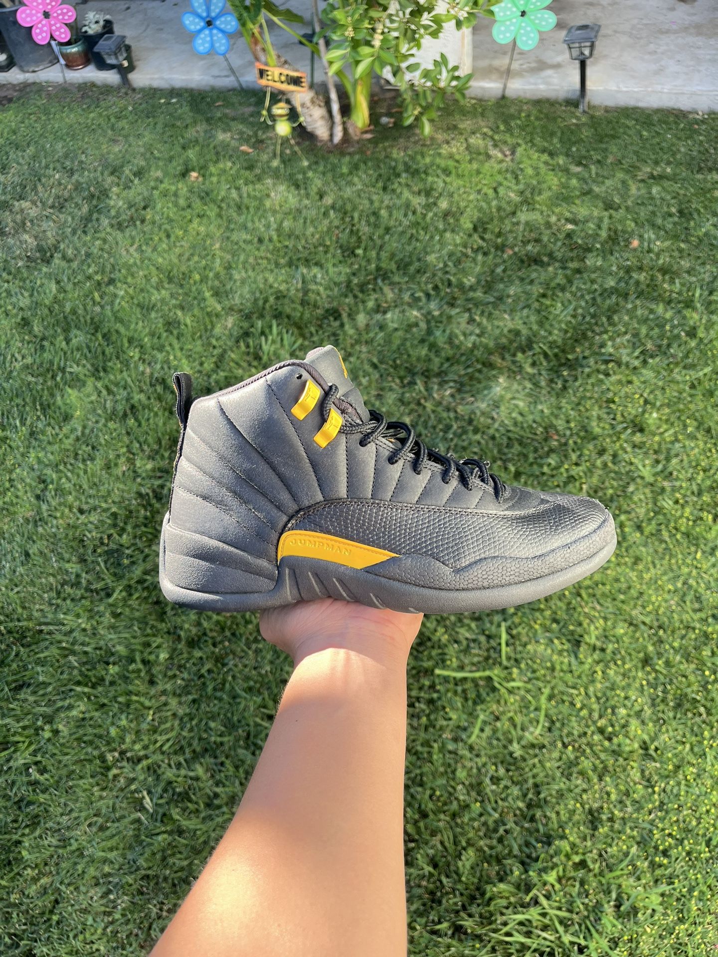 Jordan 12 Black Taxi Size 9.5