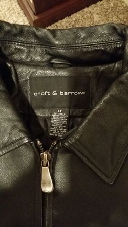 Croft and barrow shop genuine leather jacket