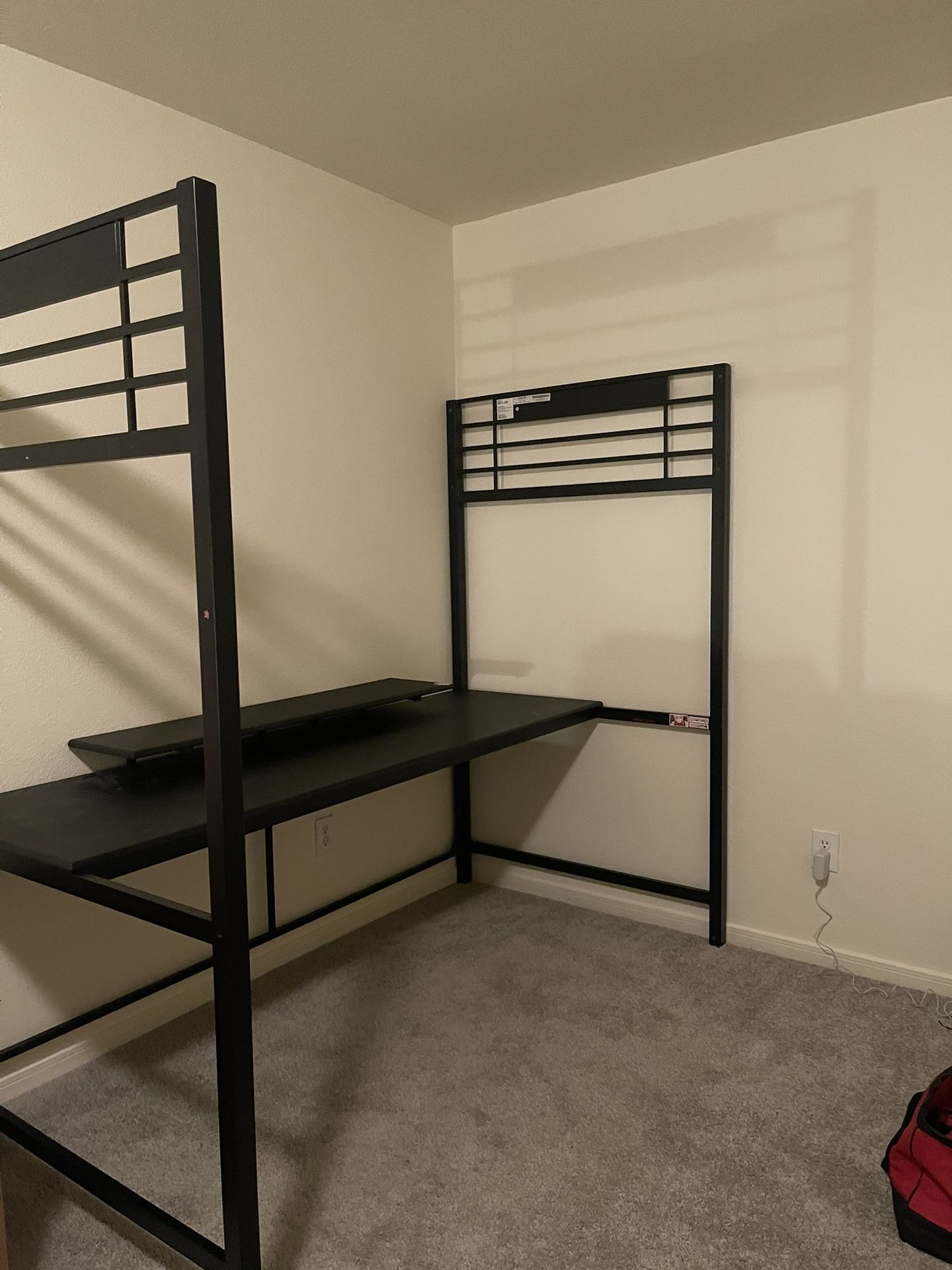 Twin Bed With Computer Desk