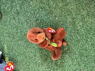 Ty Beanie Baby Brown Otter Plush