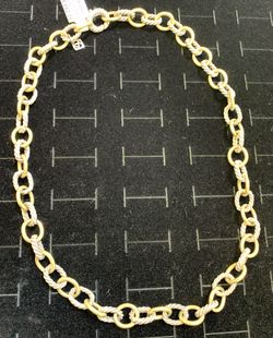David Yurman 18.6” Chain 18K/925 Silver