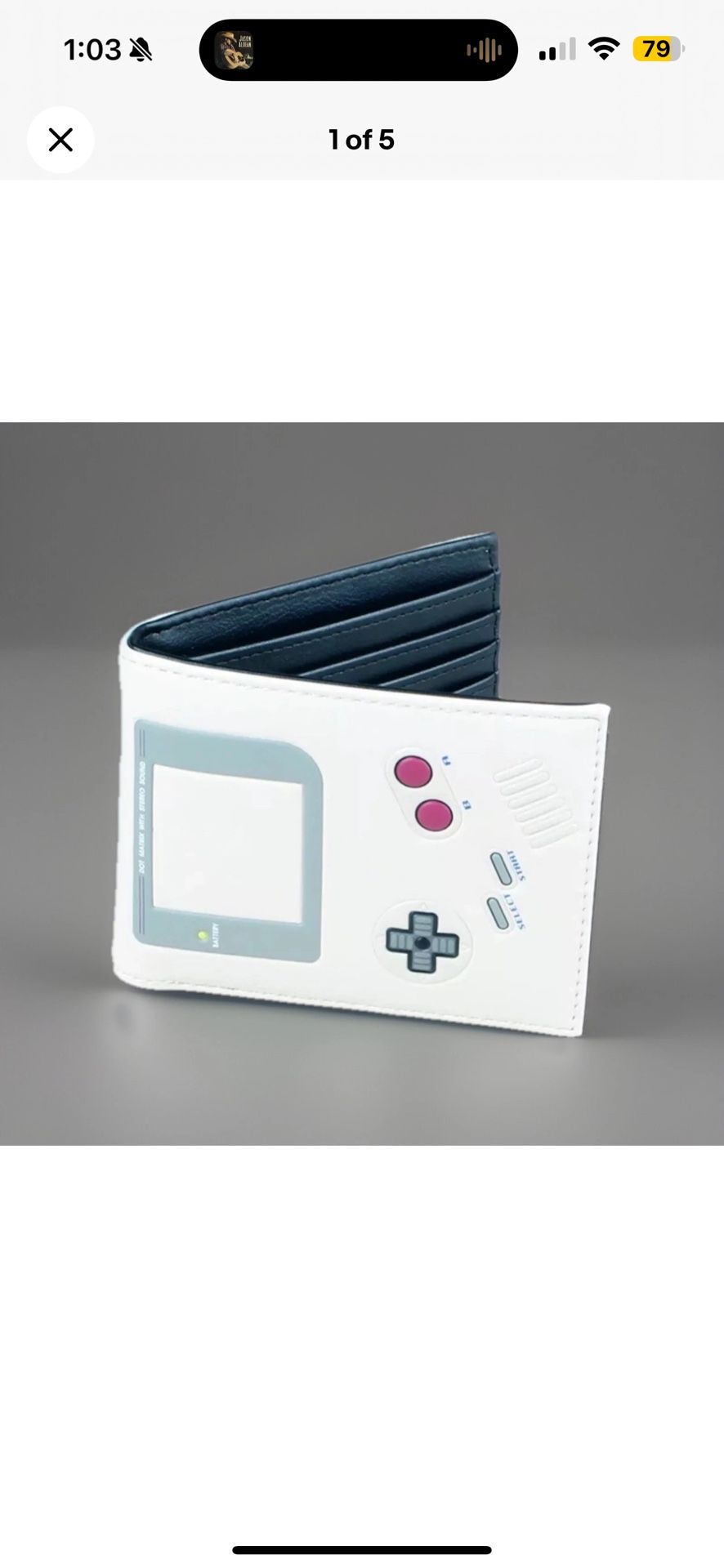 New & Sealed! Original Retro Game Boy Styled Bi-Fold Wallet & Credit Card Holder