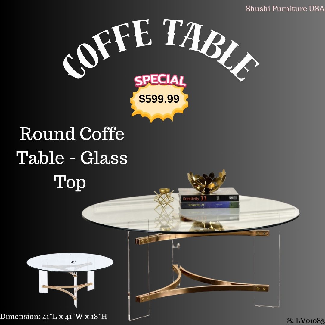 Round Coffee Table Brand New