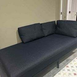 Blue Single Couch Rarely Used Like New 