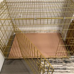 Dog Crate - Gold - Great Condition