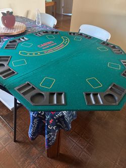 Octagon Poker Table Top with Cup Holders