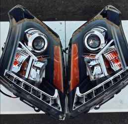 10-16 Cadillac Srx LED DRL Projector Headlights Luces Focos Micas Faros Faroles Headlamps