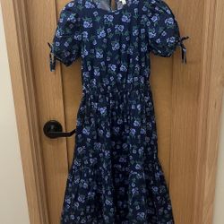J. Crew Woman’s Dress in Black and Green Floral
