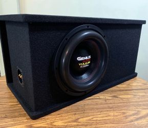 New 12" Genius Audio 3000w Subwoofer + New Ported Enclosure