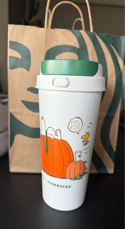Pumpkin stainless steel tumbler
