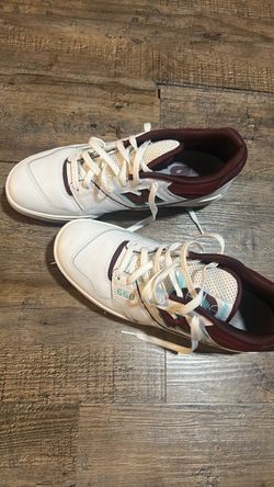 New Balance 550 White Burgundy Sneakers