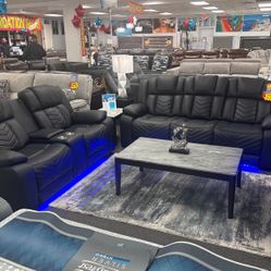 Labor Day Deal🇺🇸Gorgeous Power Reclining Sofa&Loveseat