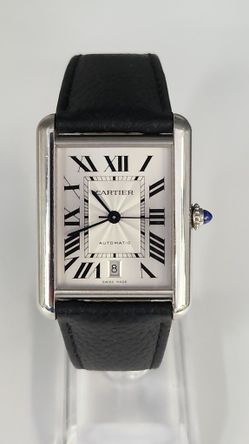 Cartier Tank Automatic Water Resistant 4324 stainless Watch