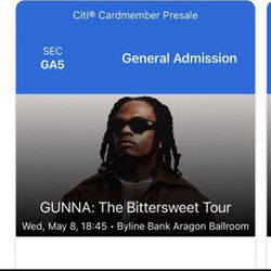 Gunna - The Bittersweet Tour Tickets 