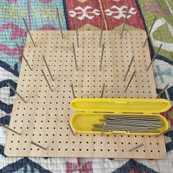 Crochet Blocking Board With Pins