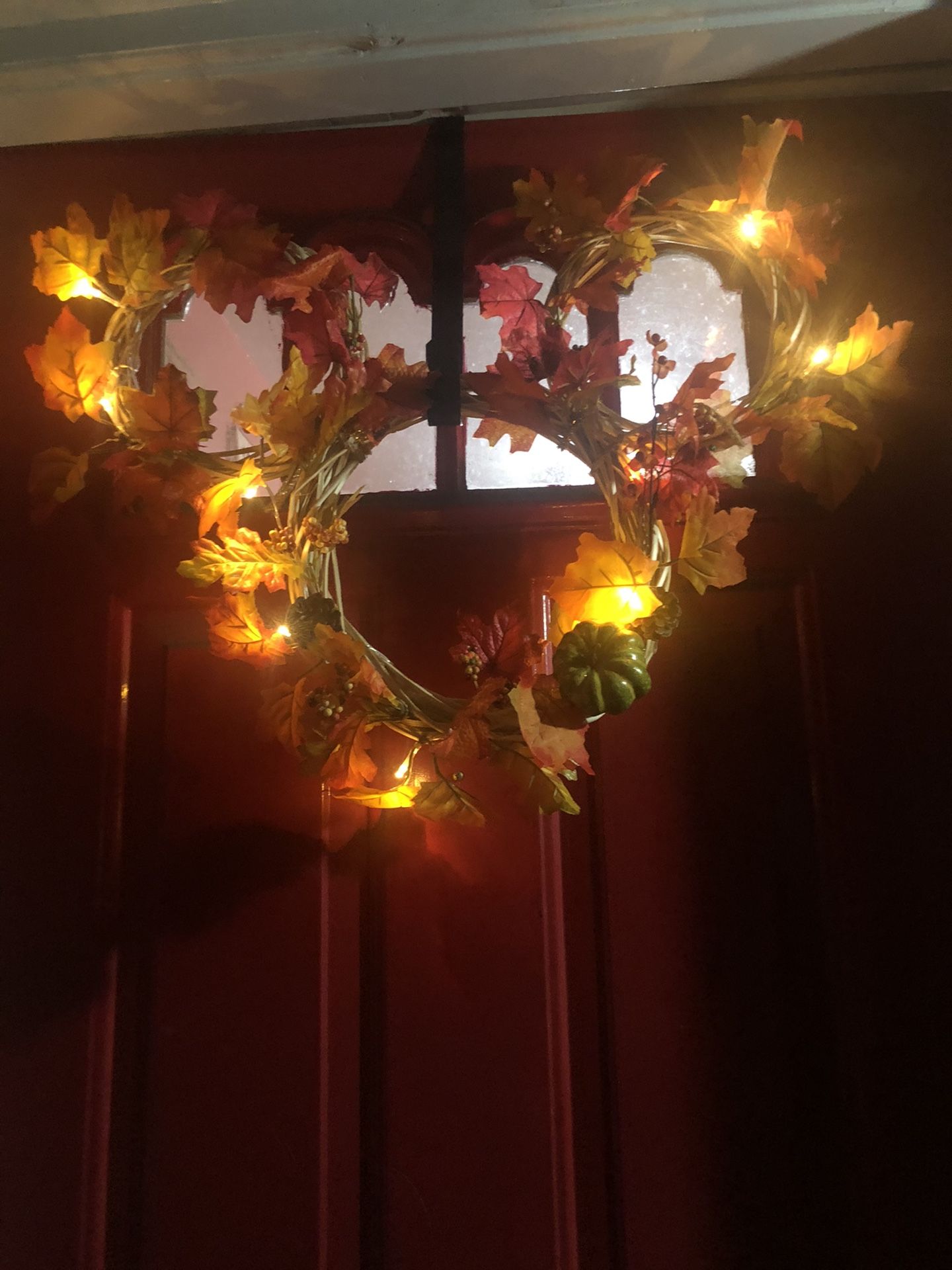 Mickey fall thanksgiving wreath