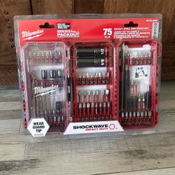 Milwaukee 75 Piece Impact Drill And Drive Set