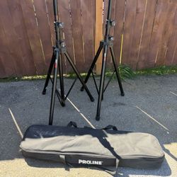 Proline SPS502 Speaker Stand 2-Pack With Carrying Bag
