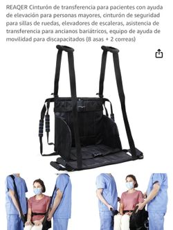 Cinturón de transferencia para pacientes con ayuda de elevación .