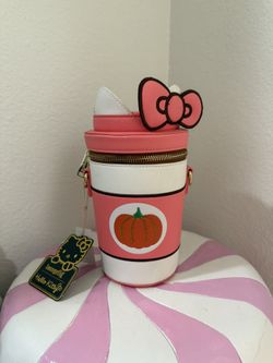 LOUNGEFLY HELLO KITTY PUMPKIN SPICE LATTE PURSE