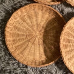 Wicker Paper Plate Holders