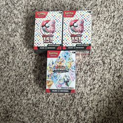 Pokemon Scarlet and Violet 2 151 Booster Bundles and 1 Prismatic Evolutions