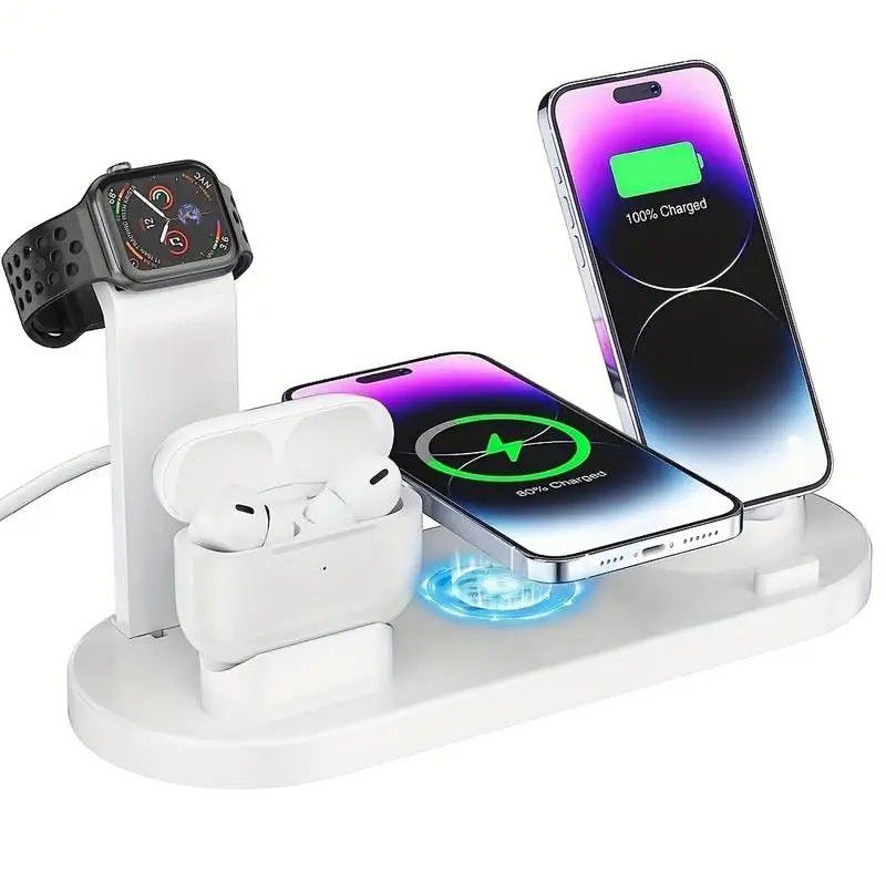 4IN1 Charger for Iphone, Apple and Samsung watch and Ear Pods